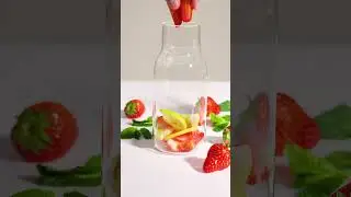 Infused water recipe -- Strawberry Lemon Mint