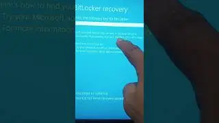 Bitlocker recovery key #bitlocker