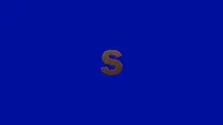 A to Z Golden Alphabet on a Blue Screen Background