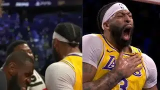 AD HAD LEBRON TALKING CRAZY SH*T! AFTER TAKING OVER ENTIRE GAME!