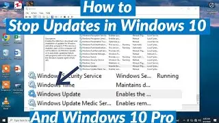 How to Stop Windows Update in Windows 10 | How to Disable Update Services in Windows 10 | Windows 10