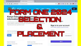 How to check form one selection and download placement letter for 2024 form ones on kemis portal