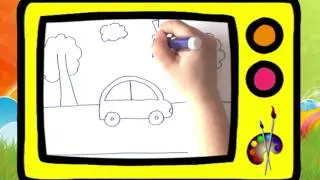 Как нарисовать машинку. Оживающие рисунки / How to draw a car. Наше всё!