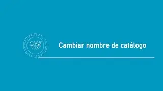 2- Cambiar nombre de catálogo | Lightroom Classic 2024