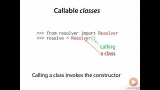 Python: Classes are callable