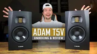 These Studio Monitors are QUALITY!! || Adam Audio T5V Studio Monitor (Unboxing & Review)