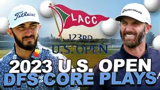 DFS Core Plays - 2023 US Open Draftkings Golf Picks : Top GPP Plays Priced $8,000+ w/ Gsluke DFS