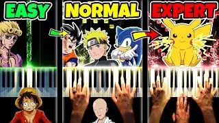 ANIME MUSIC | EASY to EXPERT, But...