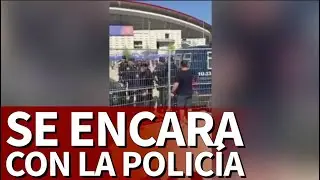 Un hooligan inglés se encaró con la Policía: el desenlace sobrecoge