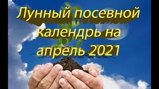 ЛУННЫЙ ПОСЕВНОЙ КАЛЕНДАРЬ НА АПРЕЛЬ 2021 ГОДА!