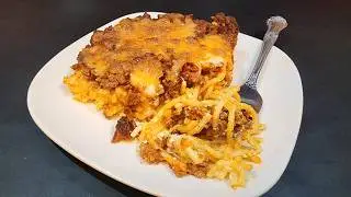 Baked Spaghetti Casserole - Millionaire Spaghetti - Delicious & Affordable - The Hillbilly Kitchen