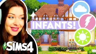 I Built a Family Home for EVERY New Baby Trait in The Sims 4 // Sims 4 Infants Update Build