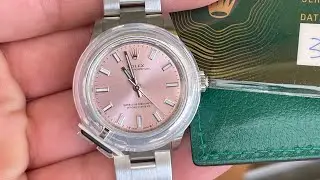 Unboxing New Rolex Oyster Perpetual 276200 with pink dial 2023