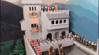 TEMPLIERS VS VIKINGS : Le siège de Rochester ! Stop motion Toys Playmobil !