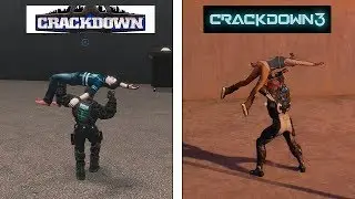 Crackdown 3 VS Crackdown 1 | Physics Comparison | Comparativa de físicas