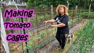 Easy DIY Tomato Cages - Our Super Sturdy and Cheap Tomato Cage System - Growing Squash Vertically