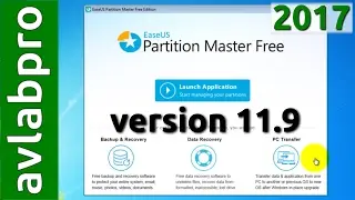 EaseUS Partition Master 11.9 Free - 2017 Review and Test