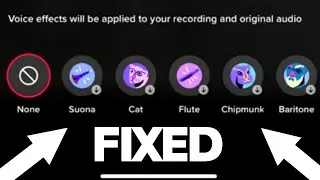 Fix TikTok Voice Effects Not Showing