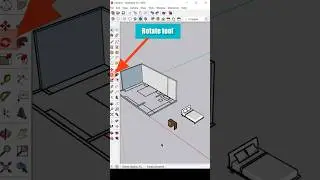 How To Use Rotate Tool In SketchUp 