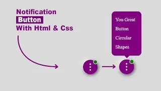 Create an Icon Button  with Notification Badge - Beginner's HTML & CSS Tutorial || Hover Effect css