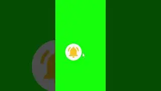 Youtube Bell icon green screen