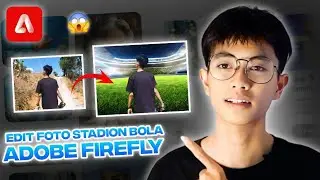 Cara Edit Background Foto jadi Stadion Bola Indonesia | Adobe Firefly Tutorial android