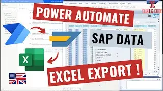 Export data from SAP to Excel with Power Automate [english]