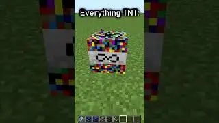 Minecraft but More TNT 🙂 #Shorts