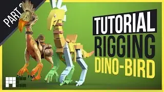 Rigging Dino-Bird (Props) - 3ds Max CAT Rigging Tutorial