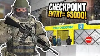 BUILDING A CHECKPOINT - Gmod DarkRP | Police Border Roleplay!