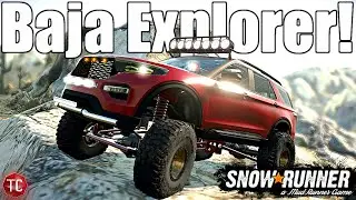 SnowRunner: 2021 Ford Explorer BAJA BUILD! 5.0 Swap, Long Travel BEAST!