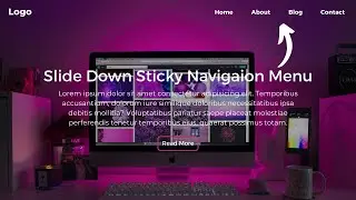 How to create sticky navbar | Sticky navbar on scroll using HTML CSS & Javascript