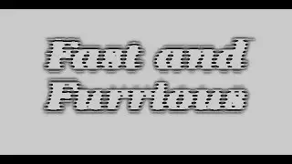 Photoshop Tutorial - Photoshop Tutorial Fast and Furrious Text