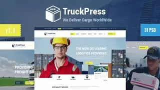 Truck Press | Logistics & Transport Business PSD Template | Themeforest Website Templates and Themes