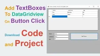 Add From TextBoxes To DataGridview On Button Click