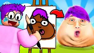 GUESS MY DRAWING Picture Game CHALLENGE In ROBLOX DOODLE TRANSFORM!? (POU - ALL CHARACTERS!)