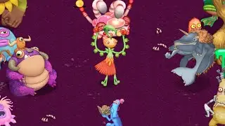 Bisonorus, Edamimi and Bowhead on Psychic Island Full Song (My Singing Monsters)