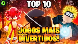 TOP 10 JOGOS MAIS DIVERTIDOS (DESCONHECIDOS) DO ROBLOX!