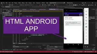 Android App in Visual Studio 2022 (HTML/CSS .Net MAUI)