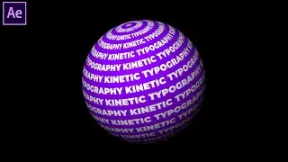 Sphere Typography In After Effects | Typography Tutorial | Free Project File