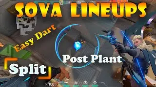 Valorant Top 10 sova post plant shock dart lineups for split | sova lineups split |sova arrows split