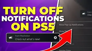 How to Turn Off Notifications on PS5 - Friends Online & Game Invites