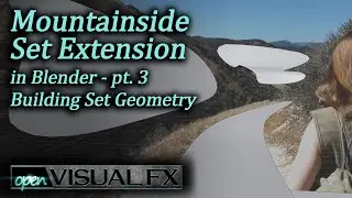 Mountainside Set Extension in Blender, part 3