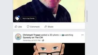 Facebook avatars as 3-D photos