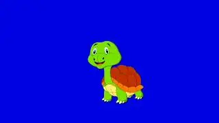 Tortoise green screen video || Cartoon || Free copyright video