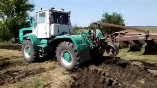 Заканчиваем пахоты на первое поле, Трактор Т-150К /Moldova