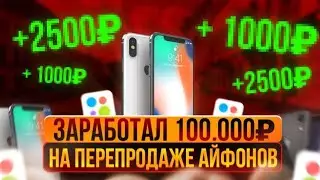 ЗАРАБОТАЛ 100.000₽ на ПЕРЕПРОДАЖЕ АЙФОНОВ! ПЕРЕКУП АЙФОНОВ на АВИТО!