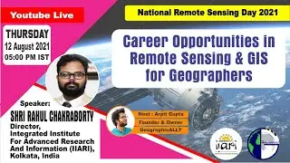 Career Opportunities in Remote Sensing for Geographers.