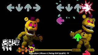 FNF World: A FNaF World FNF Mod! - Universe End (Fredbear Vs Fredbear) [FC]