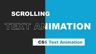 Scrolling Text Animation Effects Using Html & CSS